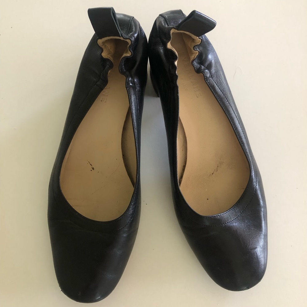 Everlane Black Leather Ballet Flats